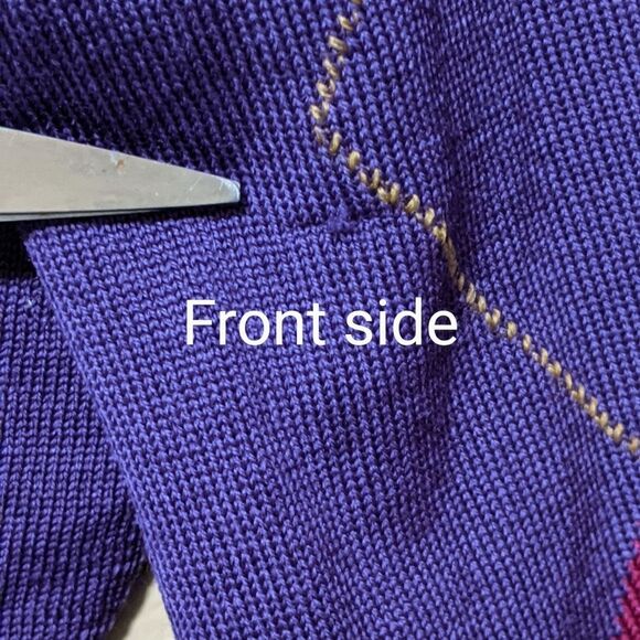 Pringle of Scotland Harrods argyle washable lightweight lambswool sweater flaw M - Picture 9 of 11